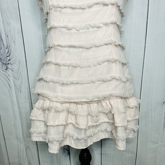 Princess Polly Size 6 Molina Mini Slip Dress Blush Pink Coquette Ruffle Cocktail - Picture 3 of 12